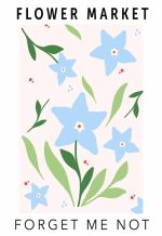 Flower Market Botanical Flower Print Wall Art Poster