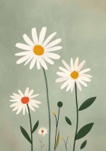 Floral Botanical Flower Print Wall Art Poster