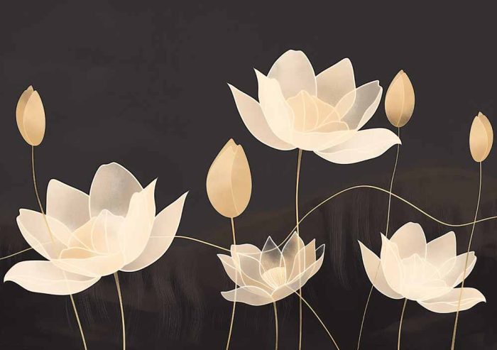 Floral Botanical Flower Print Wall Art Poster - Image 1