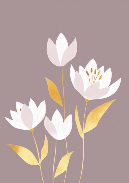 Floral Botanical Flower Print Wall Art Poster