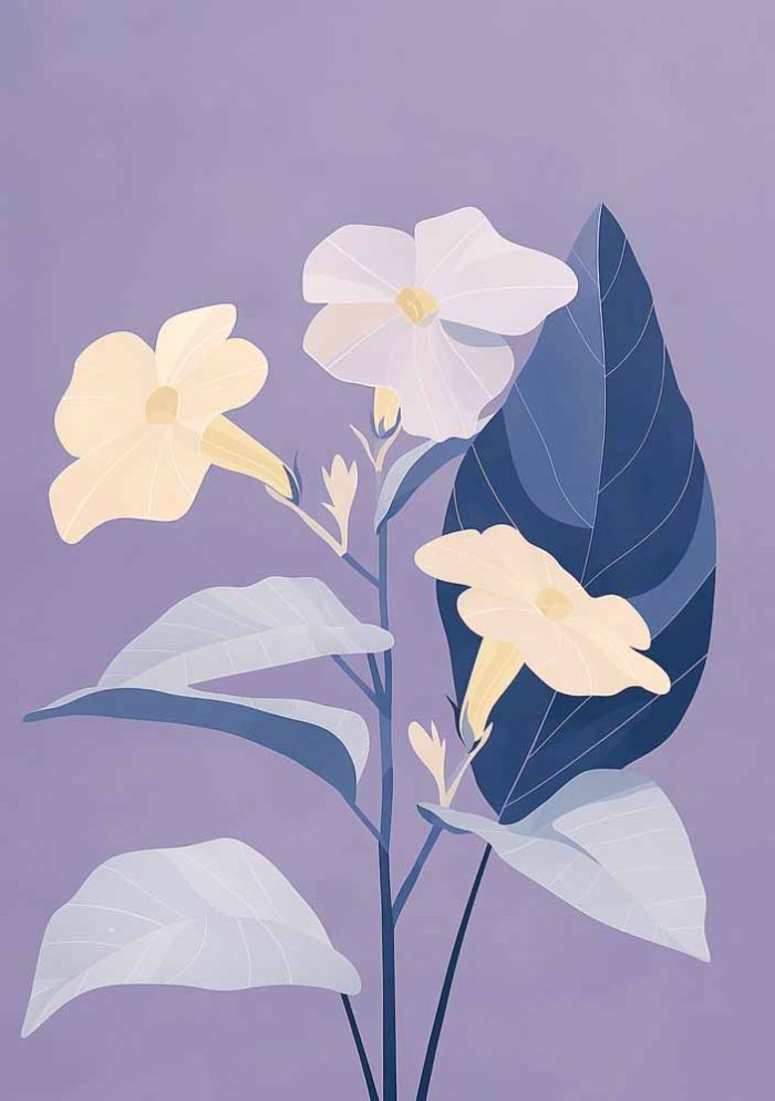 Floral Botanical Flower Print Wall Art Poster - Image 1