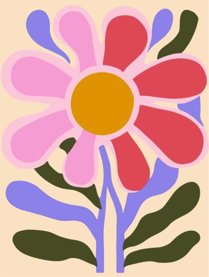 Floral Botanical Flower Print Wall Art Poster