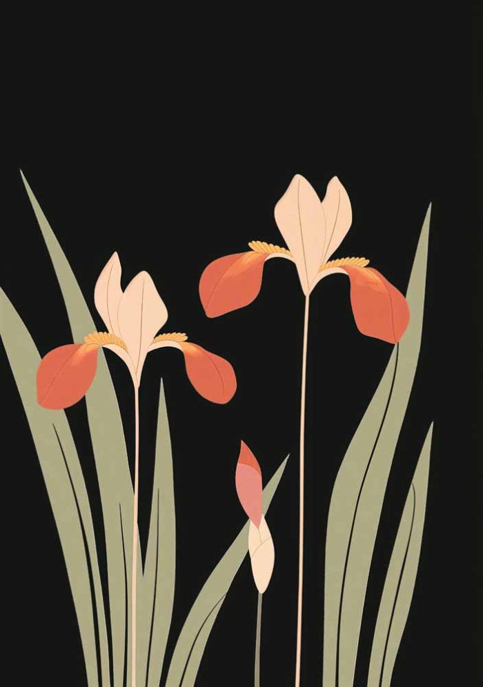 Floral Botanical Flower Print Wall Art Poster - Image 1