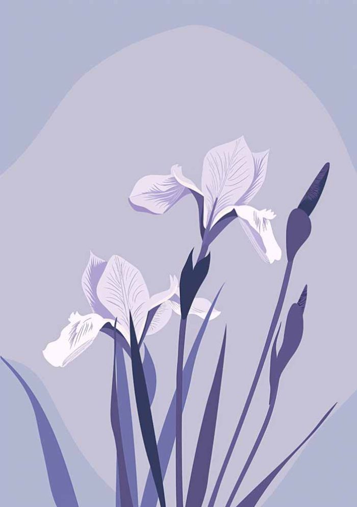 Floral Botanical Flower Print Wall Art Poster - Image 1