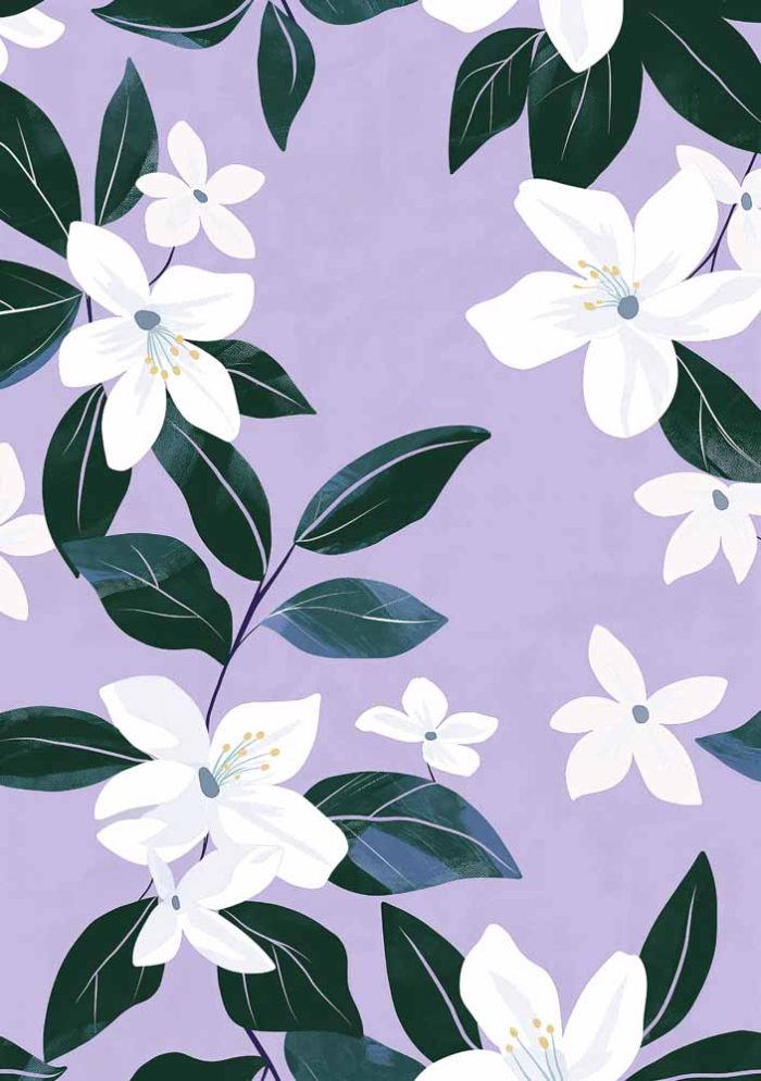 Floral Botanical Flower Print Wall Art Poster - Image 1