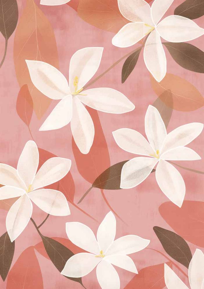 Floral Botanical Flower Print Wall Art Poster - Image 1