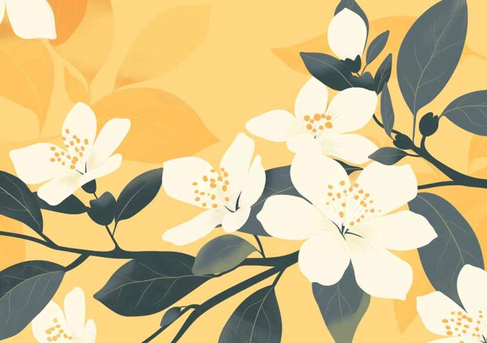 Floral Botanical Flower Print Wall Art Poster - Image 1