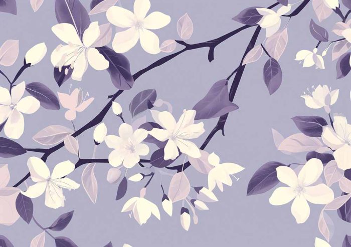 Floral Botanical Flower Print Wall Art Poster - Image 1