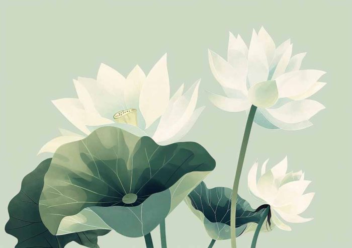 Floral Botanical Flower Print Wall Art Poster - Image 1