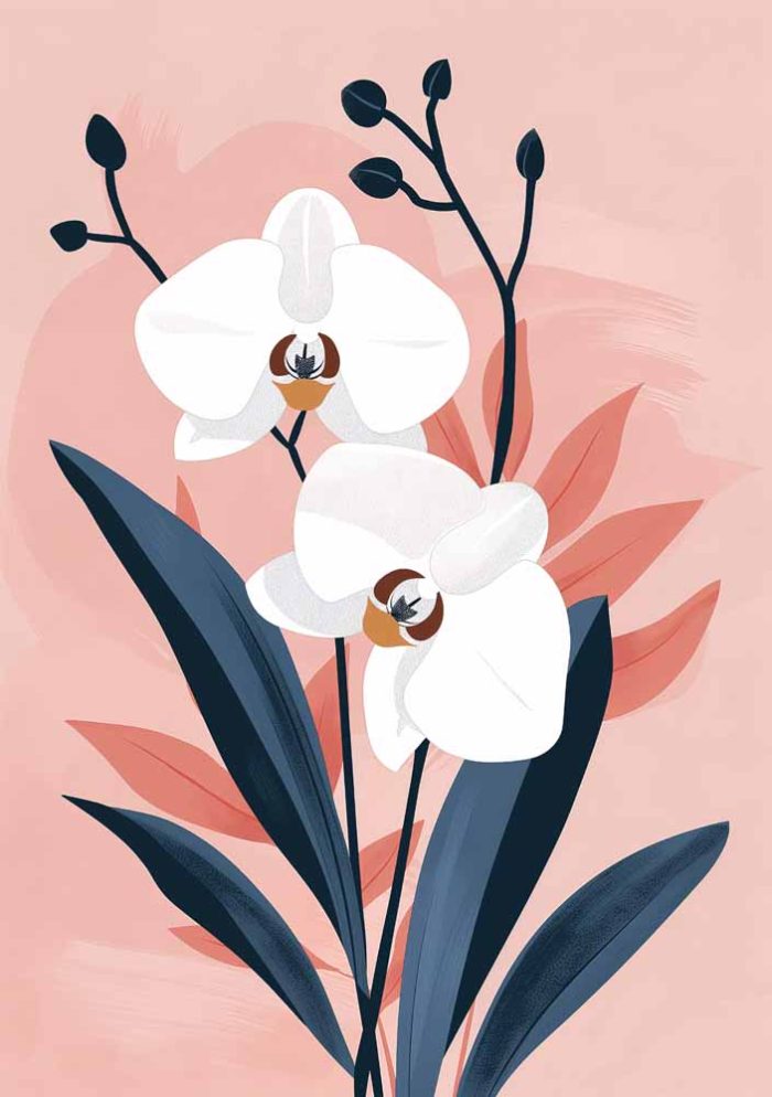 Floral Botanical Flower Print Wall Art Poster - Image 1
