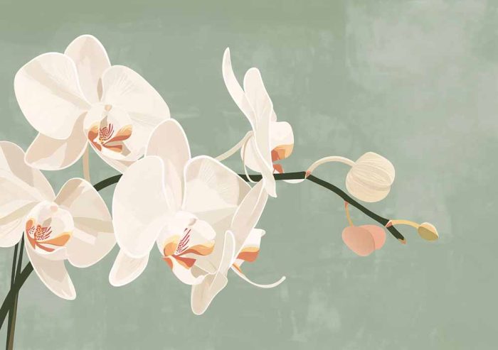Floral Botanical Flower Print Wall Art Poster - Image 1