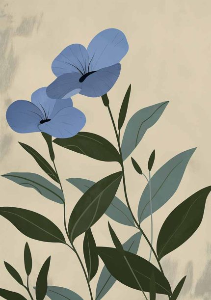Floral Botanical Flower Print Wall Art Poster