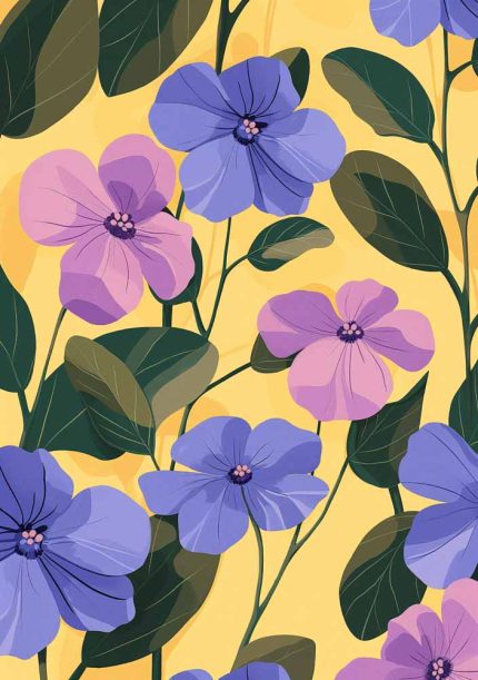 Floral Botanical Flower Print Wall Art Poster