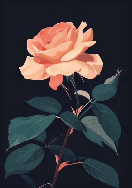 Floral Botanical Flower Print Wall Art Poster