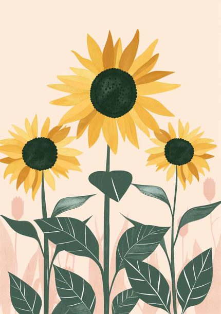 Floral Botanical Flower Print Wall Art Poster
