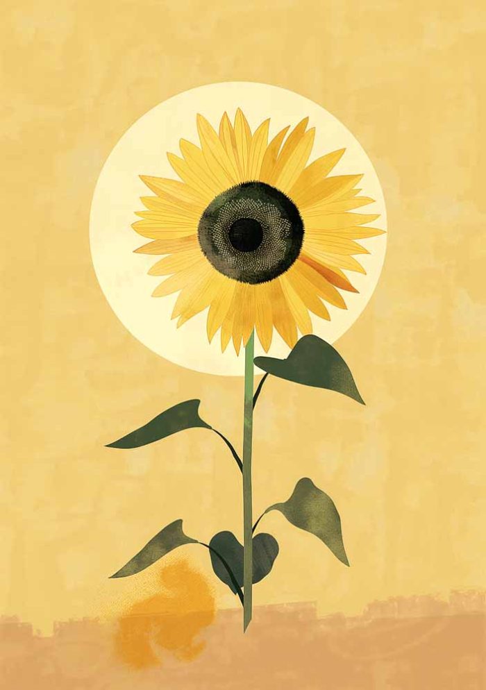 Floral Botanical Flower Print Wall Art Poster - Image 1
