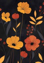 Floral Botanical Flower Print Wall Art Poster