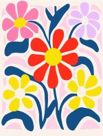 Floral Botanical Flower Print Wall Art Poster