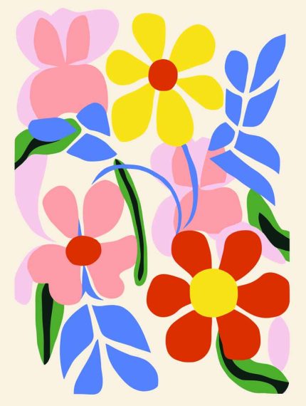 Floral Botanical Flower Print Wall Art Poster