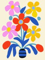 Floral Botanical Flower Print Wall Art Poster