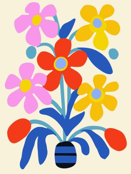 Floral Botanical Flower Print Wall Art Poster
