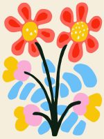 Floral Botanical Flower Print Wall Art Poster