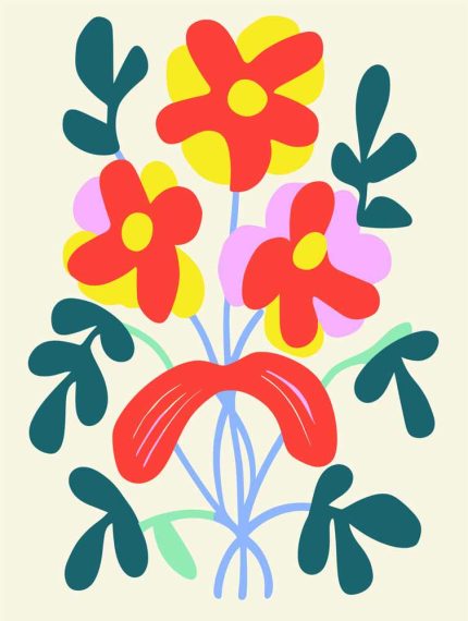 Floral Botanical Flower Print Wall Art Poster