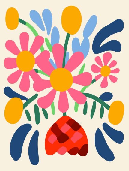 Floral Botanical Flower Print Wall Art Poster