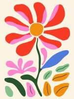 Floral Botanical Flower Print Wall Art Poster