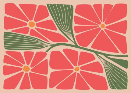 Floral Botanical Flower Print Wall Art Poster