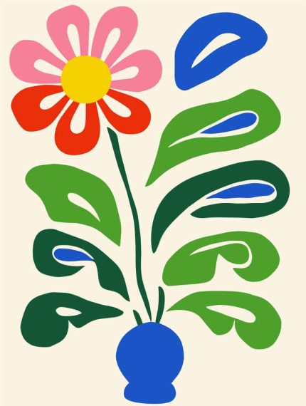 Floral Botanical Flower Print Wall Art Poster