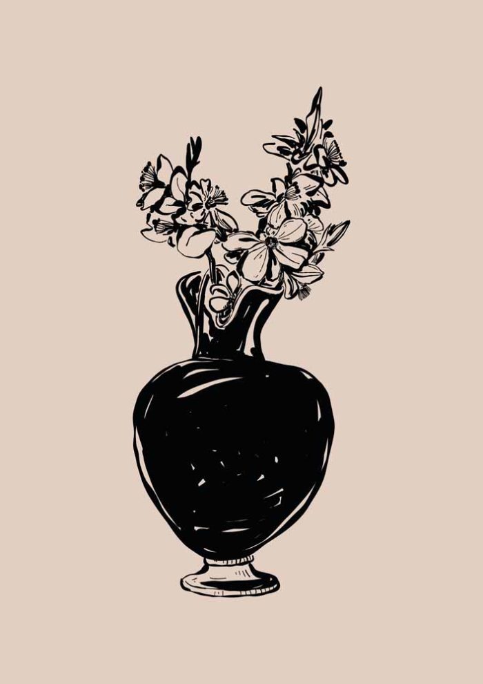 Floral Botanical Flower Print Wall Art Poster - Image 1