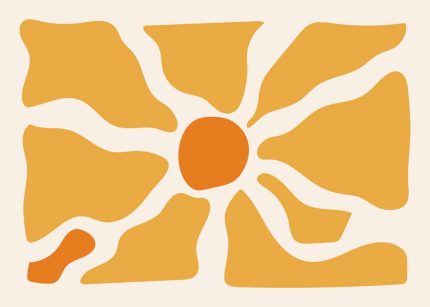 Abstract Organic Shapes - Modern Minimalist Art Print Floral Botanical Flower Print Wall Art Poster