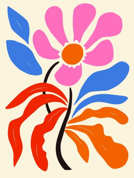 Floral Botanical Flower Print Wall Art Poster