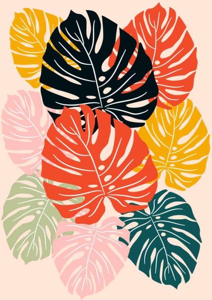 Floral Botanical Flower Print Wall Art Poster
