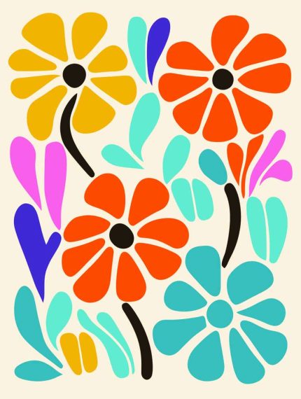 Floral Botanical Flower Print Wall Art Poster