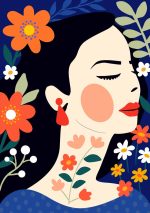 Floral Botanical Flower Print Wall Art Poster