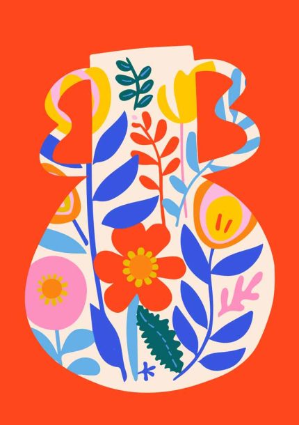 Floral Botanical Flower Print Wall Art Poster