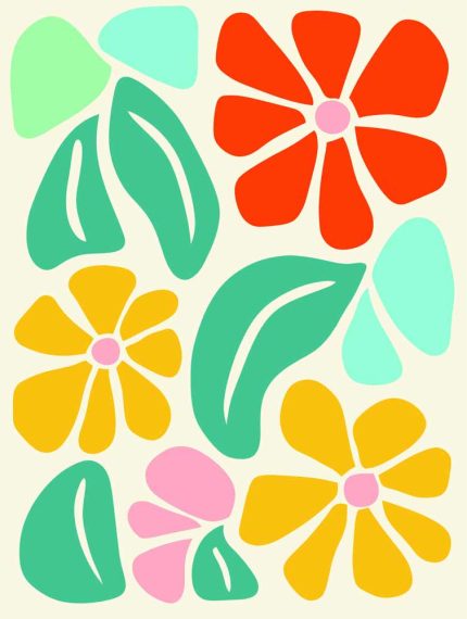 Floral Botanical Flower Print Wall Art Poster