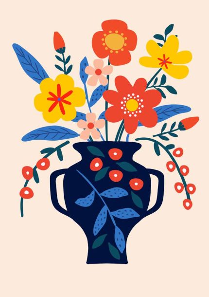 Floral Botanical Flower Print Wall Art Poster