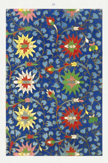 Chinese Botanical Floral Print Wall Art Poster
