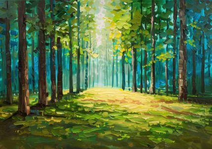 Forest Field AI Print Wall Art Poster