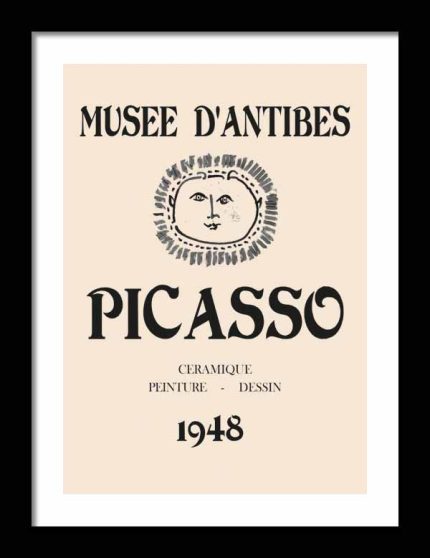 Picasso Print  Wooden Framed Poster Wall Art