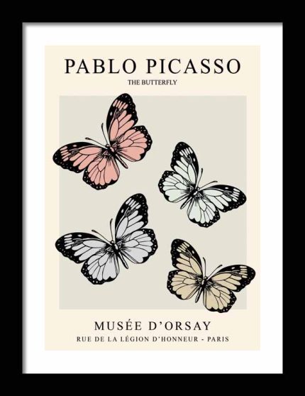 Picasso Print  Wooden Framed Poster Wall Art