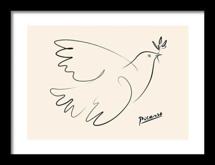 Picasso Print  Wooden Framed Poster Wall Art