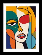 Framed Poster Abstract Illustration AI Poster Wall Art Framed Poster