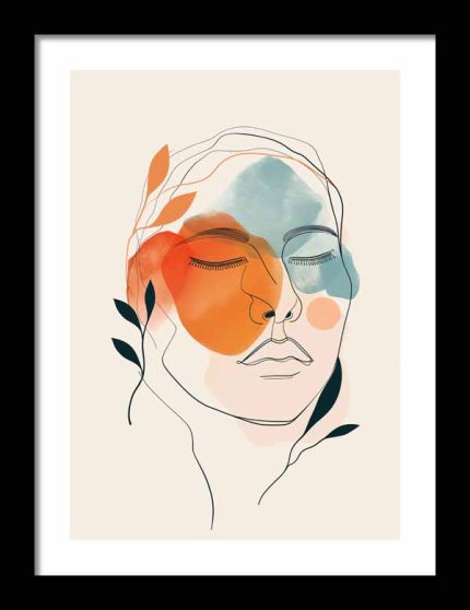 Framed Poster Boho Women AI Poster Wall Art Framed Poster