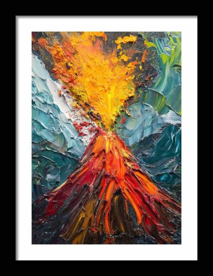 Framed Poster Expressionism Art AI Poster Wall Art Framed Poster
