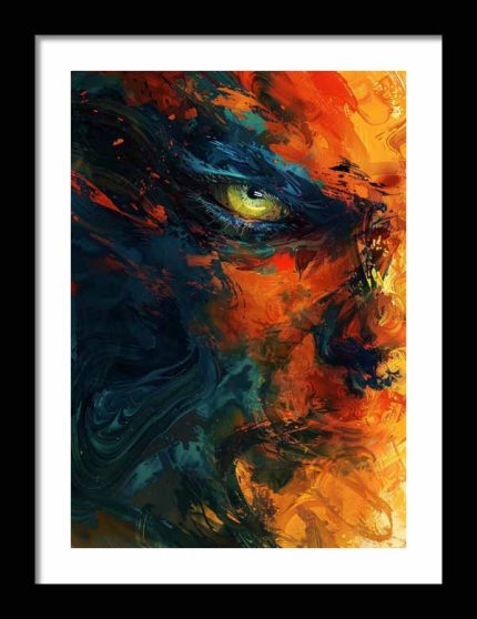 Framed Poster Expressionism Art AI Poster Wall Art Framed Poster