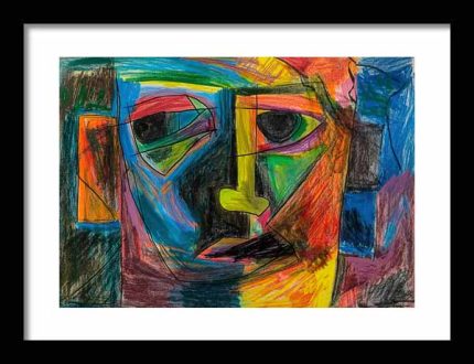 Framed Poster Expressionism Art AI Poster Wall Art Framed Poster